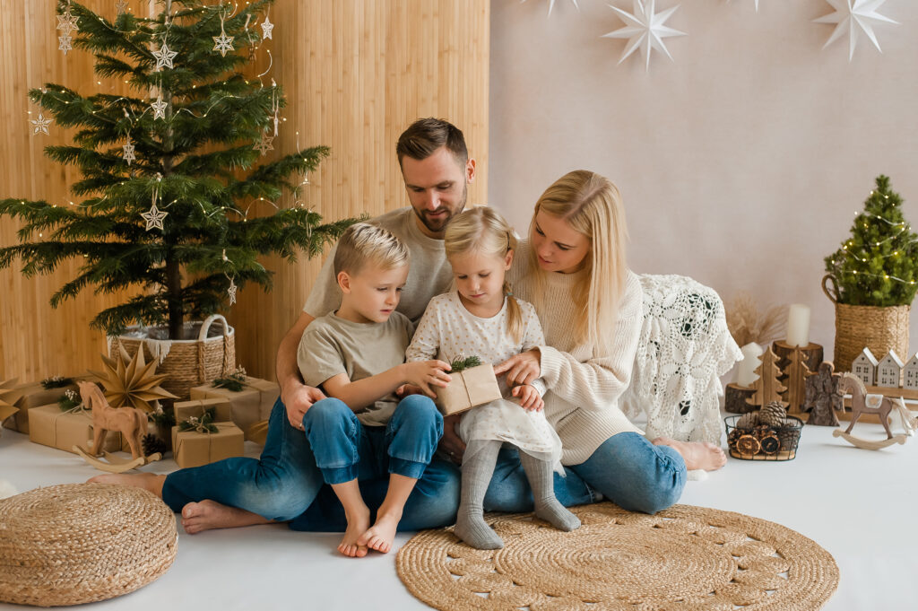 Weihnachtsminis Familienfotos Weihnachten